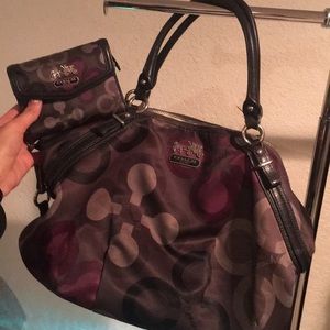 Coach purse with wallet